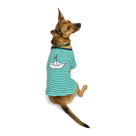 Started As A Bottle Paper Boat Dog T-Shirt