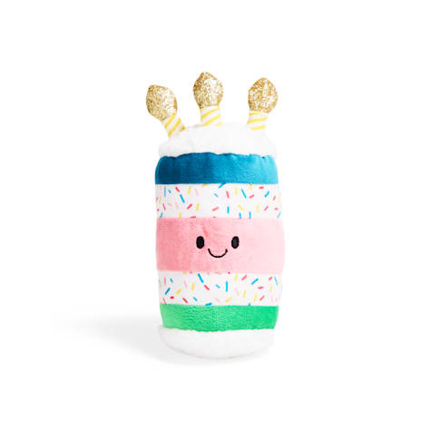 YOULY Birthday Cake Plush Dog Toy