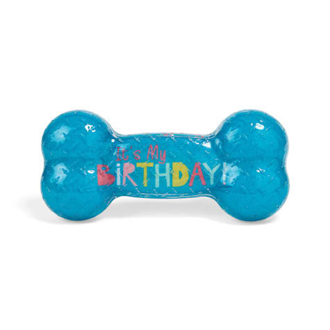 YOULY Birthday Bone TPR Dog Toy