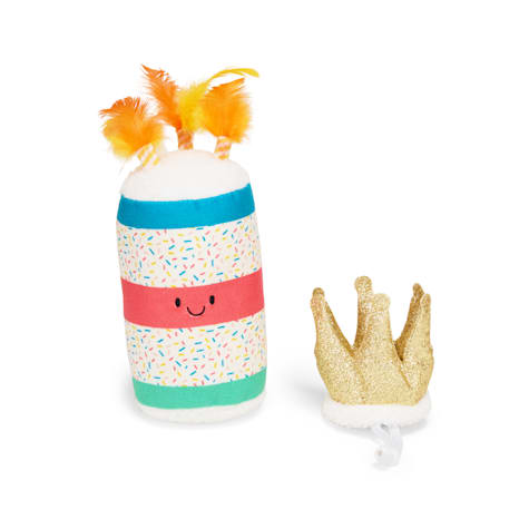 YOULY Birthday Crown Cat Hat and Toy Set