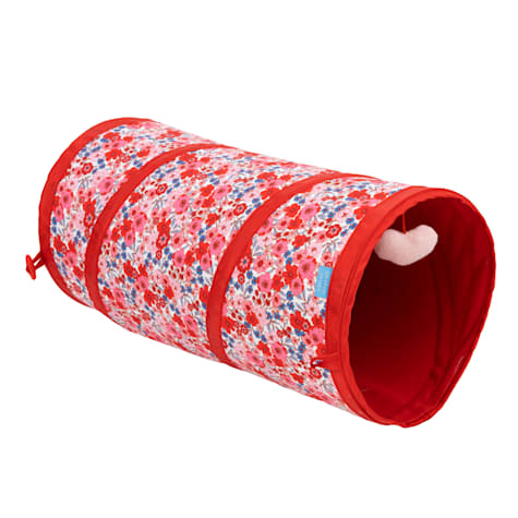 Draper James Pink Floral Sherpa Cat Tunnel