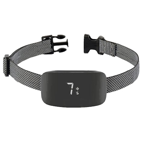 Pet Life Black Evolution LED 7-Level Vibration and Sound Smart Anti-Bark Dog Collar