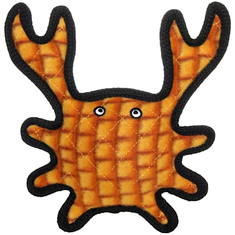 Tuffy Ocean Orange Crab Dog Toy