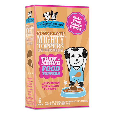 The Bear & The Rat Bone Broth Mighty Toppers Dog Food