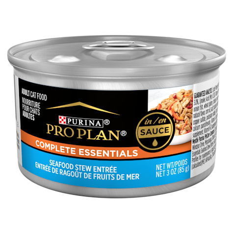 Purina Pro Plan Complete Essentials Seafood Stew Entree in Sauce or Gravy Wet Cat Food