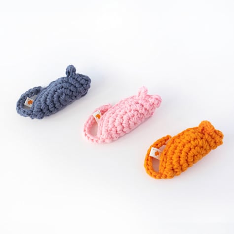 Friends of Normie Handmade Toy Mice for Cats