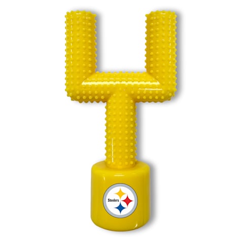 Pets First NFL Pittsburgh Steelers Goal Chew Dog Toy