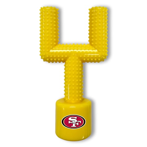 Pets First NFL San Francisco 49Ers Goal Chew Dog Toy