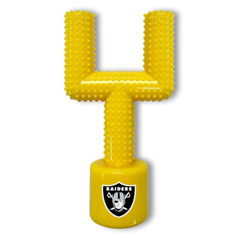 Pets First NFL Las Vegas Raiders Goal Chew Dog Toy