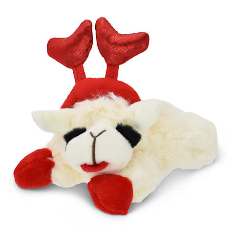 Multipet International Lamb Chop with Heart Headband Dog Toy