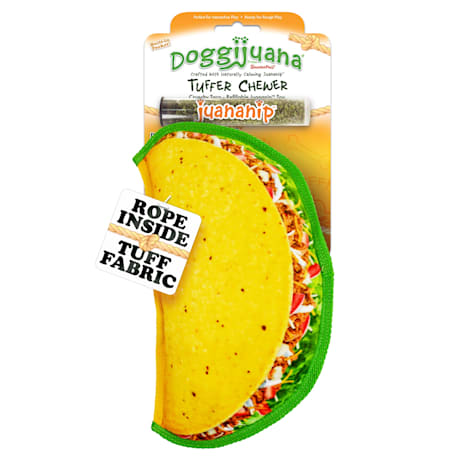 Doggijuana Tuffer Chewer Refillable Taco Dog Toy