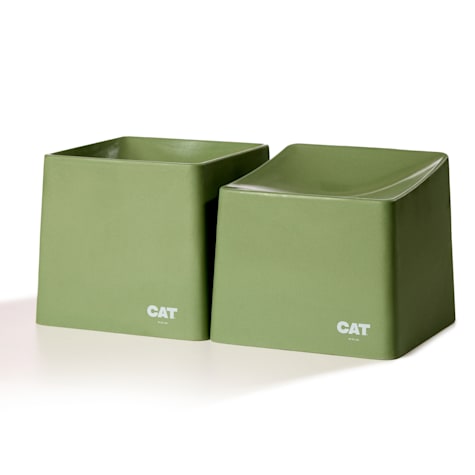 CAT by Dr Lisa Olive Corner Cat Bowl Set