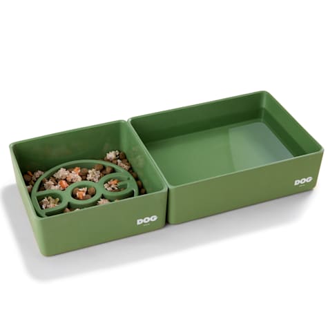 DOG by Dr Lisa Olive Corner Dog Bowl Set
