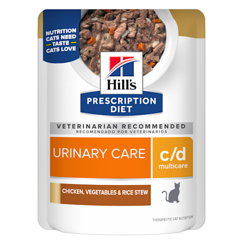 Hill's Prescription Diet c/d Multicare Feline Chicken, Vegetables & Rice Stew Wet Cat Food
