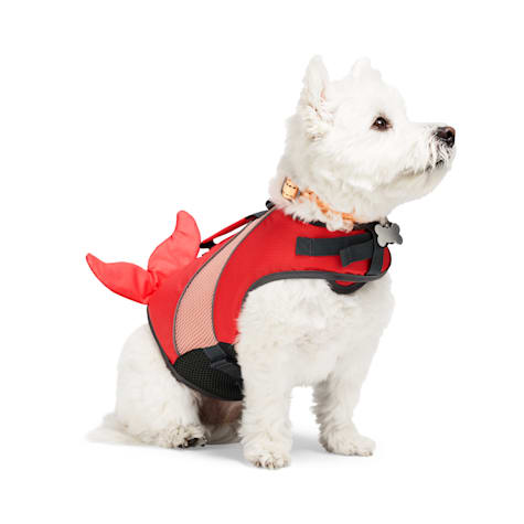 YOULY Dog Floatation Vest with Mermaid Fin