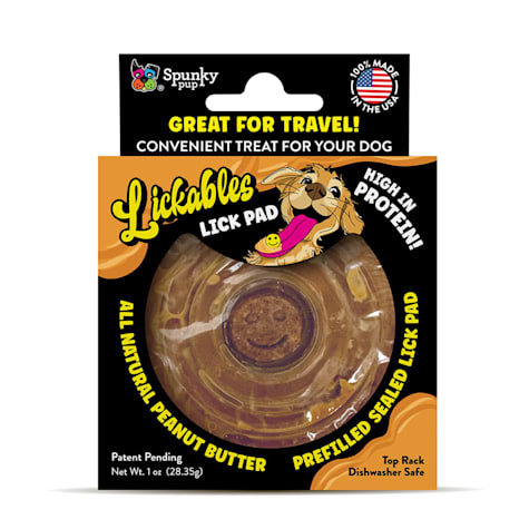 Spunky Pup Lickables Peanut Butter Filled Dog Lick Pad