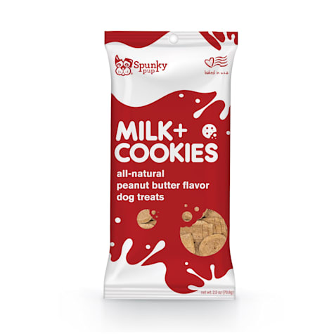 Spunky Pup Snack Pack Milk & Cookies Peanut Butter Dog Treats
