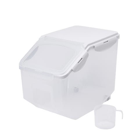 HANAMYA Pet Food Storage Container with Cup for Dogs and Cats