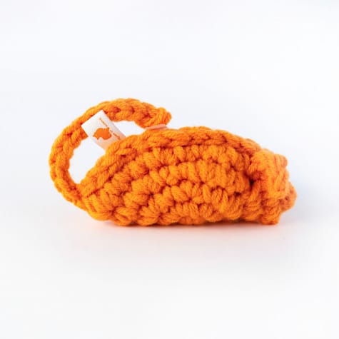 Friends of Normie Orange Handmade Catnip Mice Cat Toy