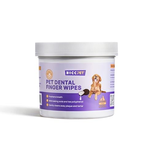 HICC Pet Uncented Large Dental Finger Wipes