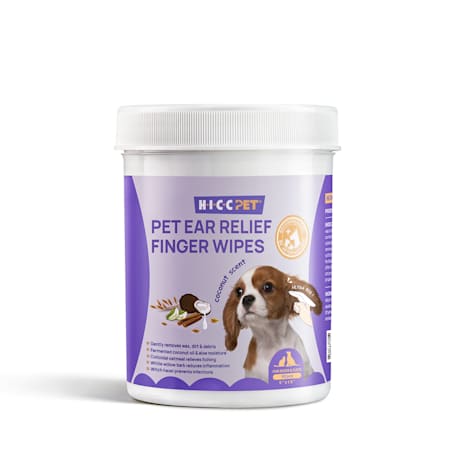 HICC Pet Ear Relief Finger Wipes