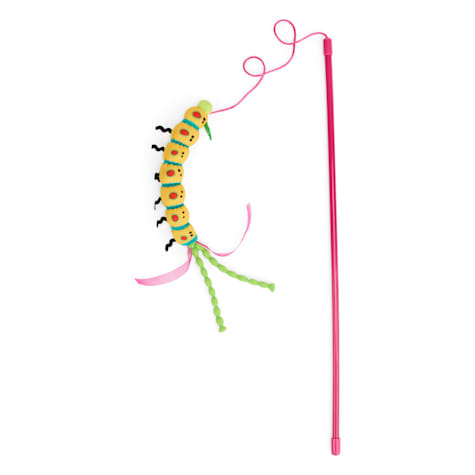 Leaps & Bounds Yellow Caterpillar Cat Teaser Toy