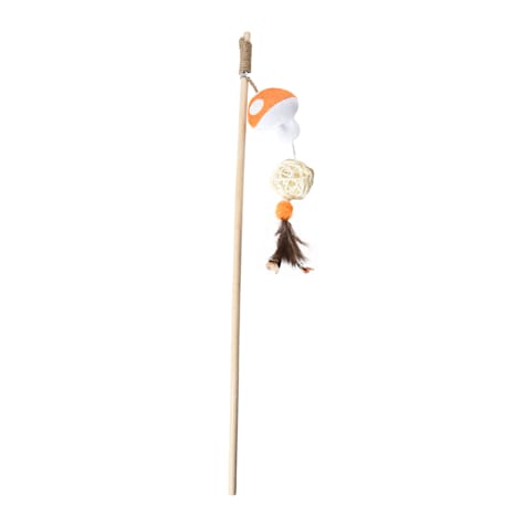 Max & Marlow Mushroom Interactive Teaser Wand Cat Toy