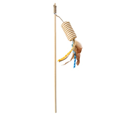 Max & Marlow Interactive Teaser Wand Cylinder Cat Toy