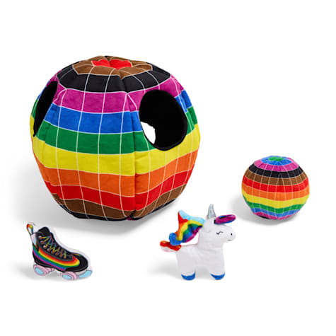 YOULY Pride Disco Ball Burrow Dog Toy
