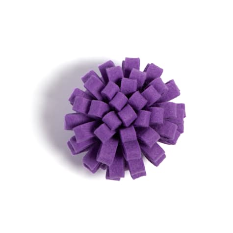 Jupiter Bright Purple Pom Ball Cat Toy
