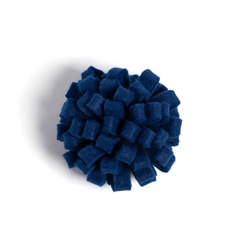 Jupiter Bright Blue Pom Ball Cat Toy
