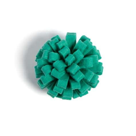 Jupiter Bright Teal Pom Ball Cat Toy