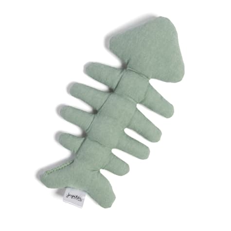 Jupiter Green Fish Bone Plush Cat Toy