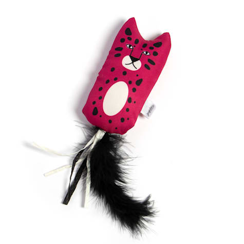 Jupiter Red Feather & Ribbon Kicker Cat Toy