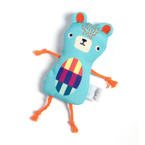 Jupiter Blue Cuddly Bear Plush Catnip Toy