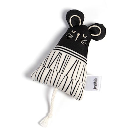 Jupiter Black Plush Mouser Catnip Toy