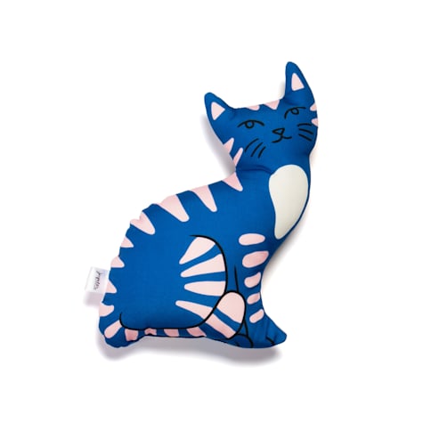 Jupiter Striped Candid Cat Pillow