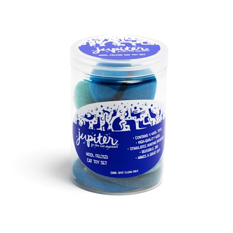 Jupiter Blues Heart-felt Cat Toy Set