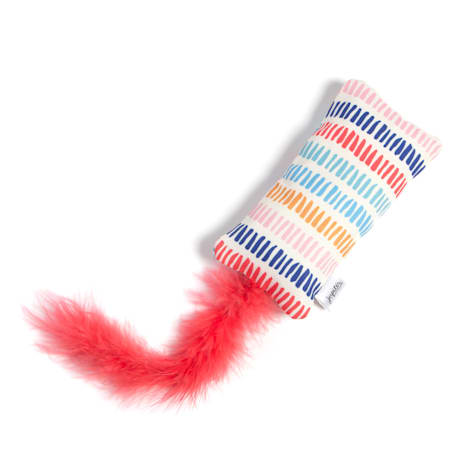 Jupiter Stripe Feather Kicker Cat Toy