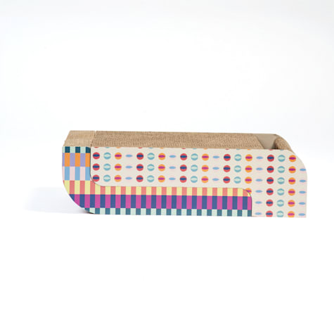 Jupiter Chic Scratcher with Ball Track for Cats