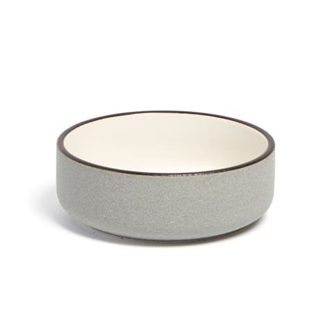 Jupiter Grey Stoneware Cat Bowl