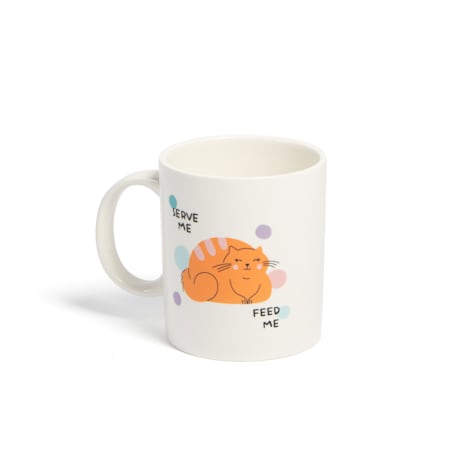 Jupiter Serve Me, Feed Me Cat Mug