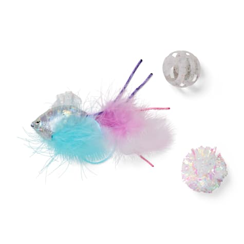 YOULY Iridescent Sea Life Cat Toys
