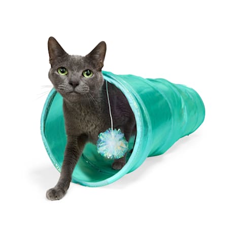YOULY Sheer Iridescent Cat Tunnel Toy