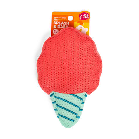 Leaps & Bounds Cotton Candy Mesh Fill-N-Freeze Dog Toy