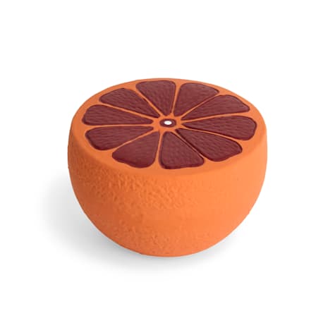 Leaps & Bounds Latex Orange Dog Toy
