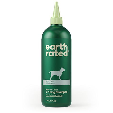 Earth Rated White Tea & Basil 3 in 1 Short Coat Dog Shampoo