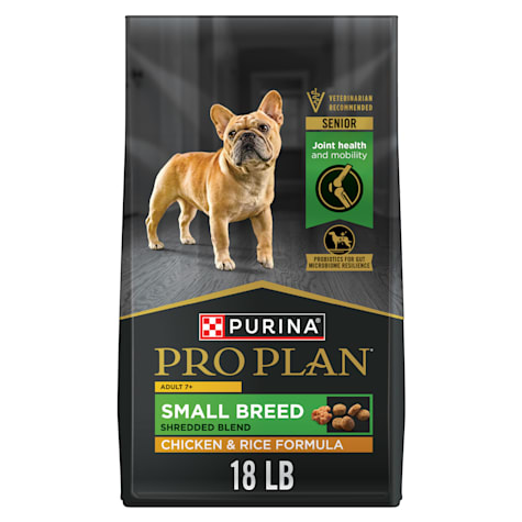 Purina Pro Plan Complete Essentials Small Breed 7 Plus Shredded Blend Chicken and Rice Formula Senior Dry Dog Food