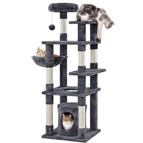 Topeakmart Multi Level Cat Tree Tower with Condo and Basket