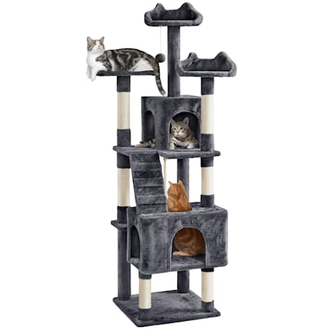 Topeakmart Multi Level Tall Cat Tree Tower with Condos and Ladder